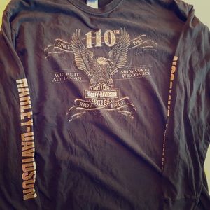 SOLD. Perfectly worn Harley Long sleeve shirt